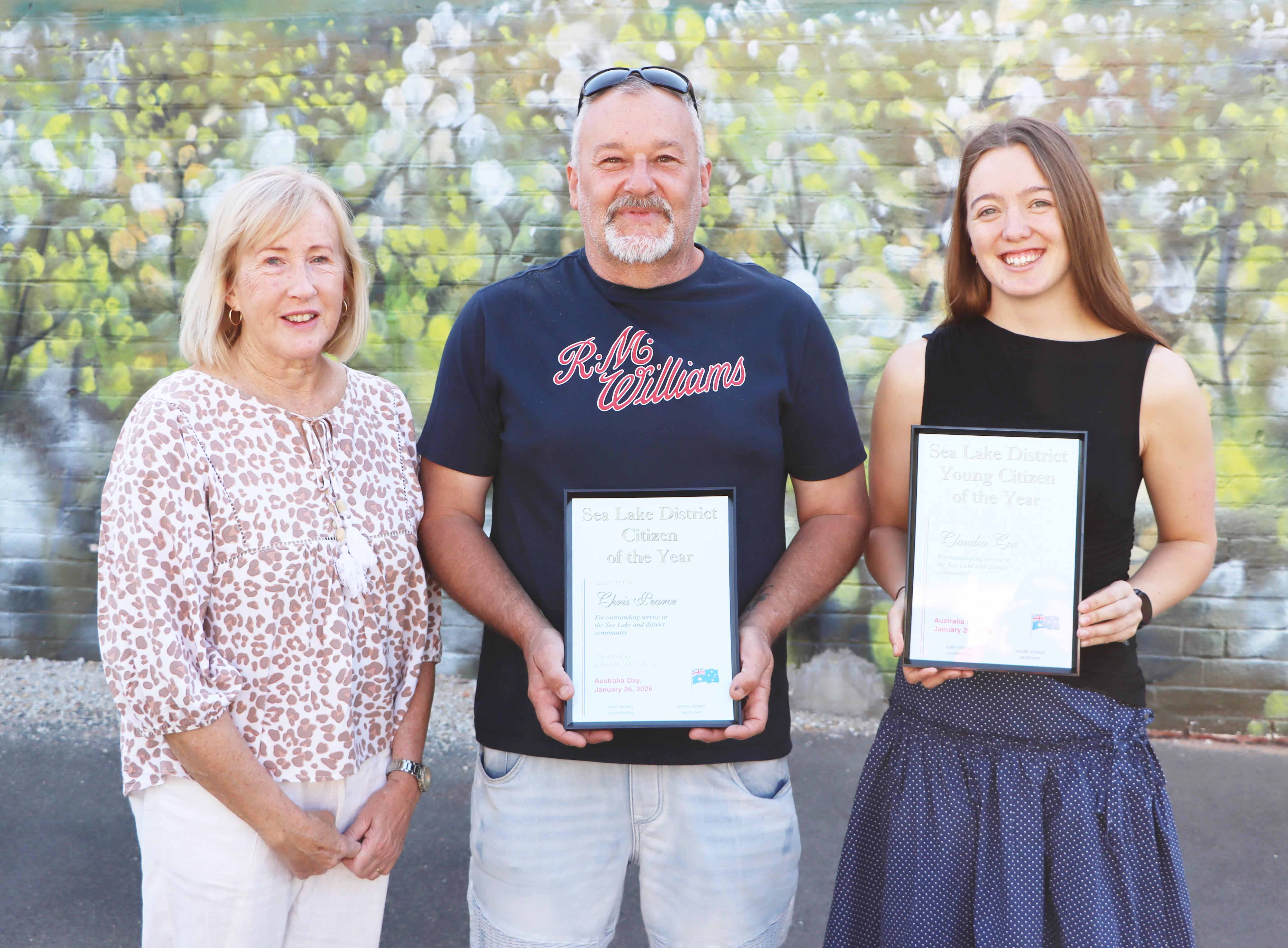 Jenny Newell, Chris Pearce, Claudia Cox